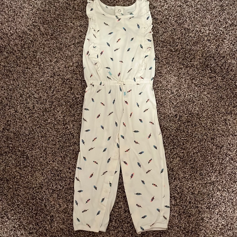 Carter’s Romper with Multi Colored Feathers